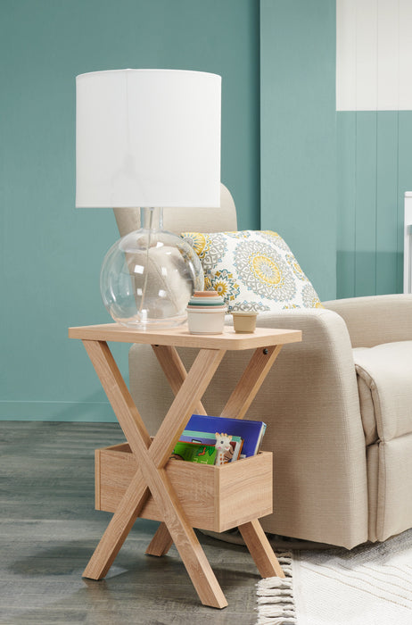 Torry Chairside Table - Taupe 