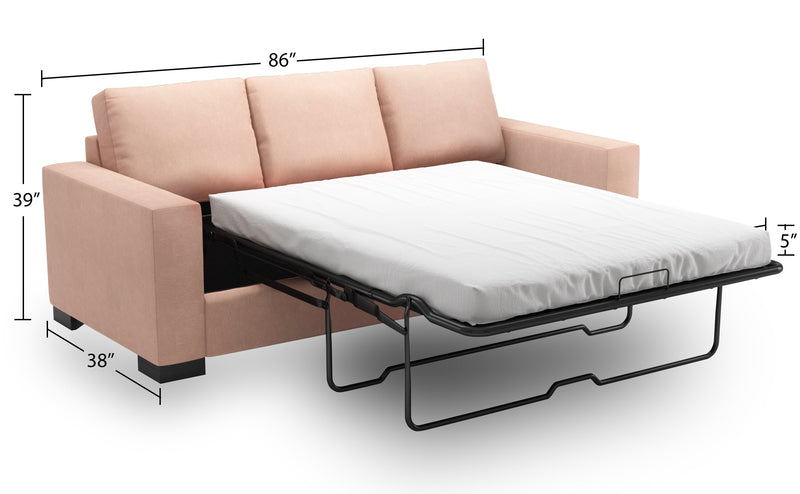 Sofa Lab Track Sofa Bed - Pax Rose