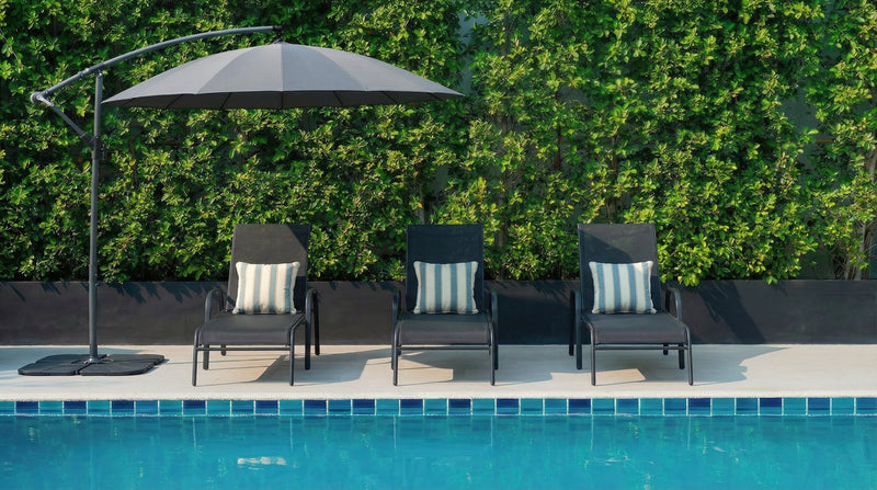 Tuscany Patio Lounger - Black