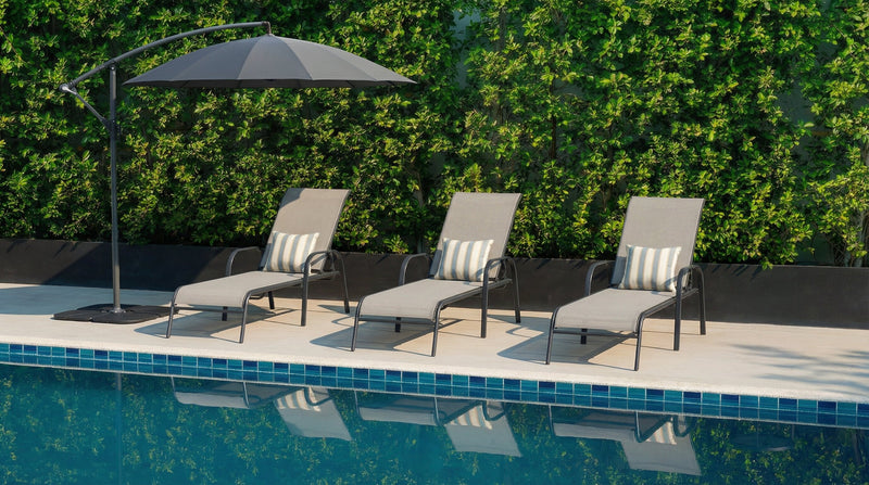 Tuscany Patio Lounger - Beige