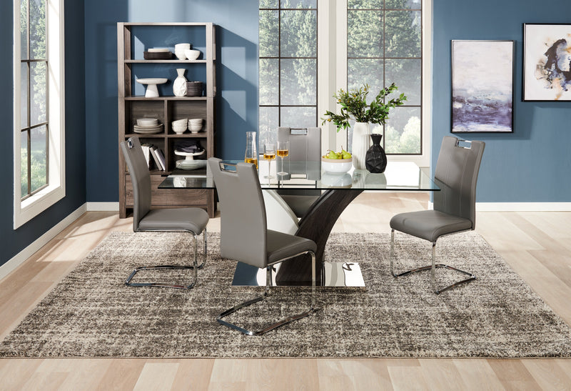 Tuxedo 5-Piece Dining Package – Grey