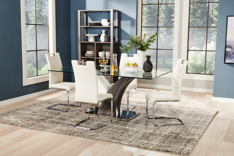Tuxedo 5-Piece Dining Package - White