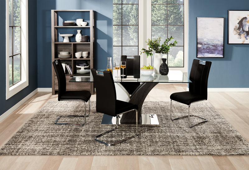 Tuxedo 5-Piece Dining Package - Black