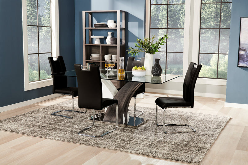 Tuxedo 5-Piece Dining Package - Black
