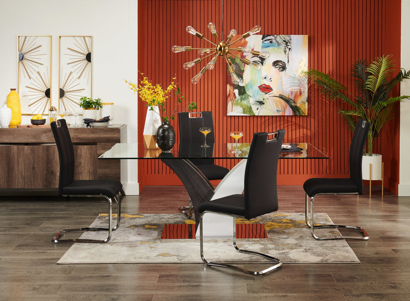 Tuxedo Dining Chair – Black