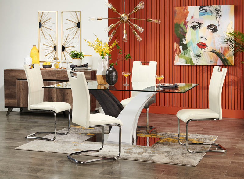 Tuxedo Dining Chair - White