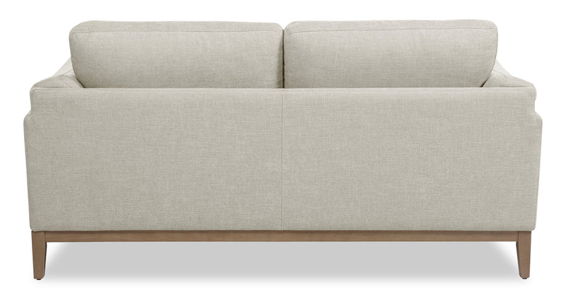 Valley 67.7\" Fabric Loveseat with Rubberwood Base and Legs - Sand