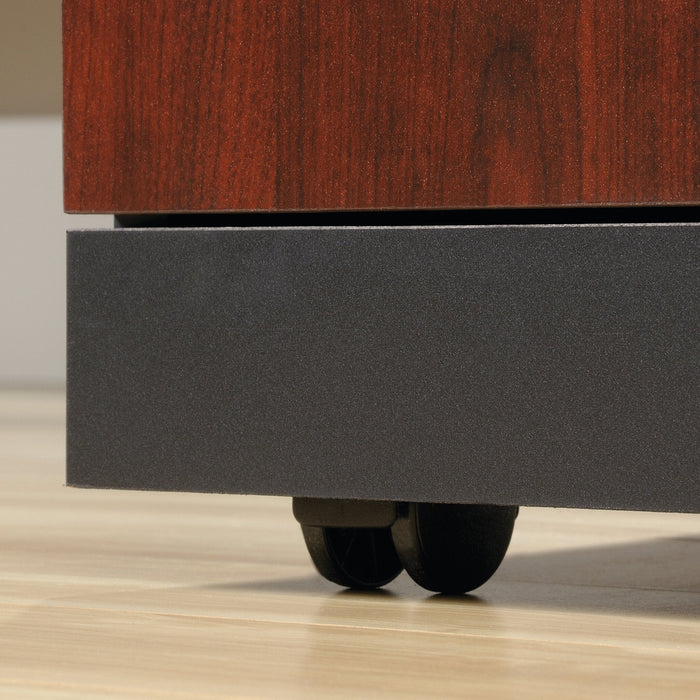 Via Commercial Grade 3-Drawer Filing Cabinet - Cherry & Grey