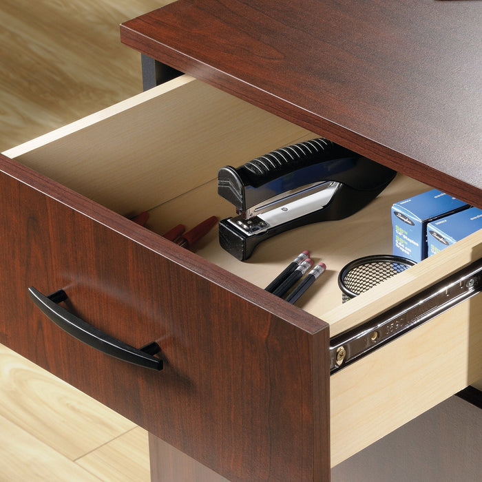 Via Commercial Grade 3-Drawer Filing Cabinet - Cherry & Grey