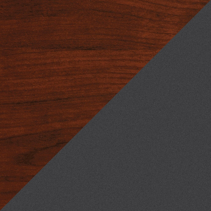Via Commercial Grade 3-Drawer Filing Cabinet - Cherry & Grey