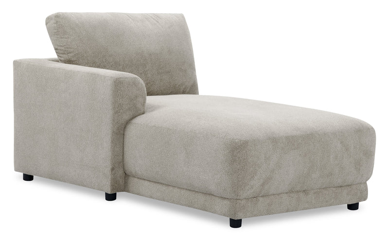 Voyage Modular Left-Facing Fabric Chair with Removable Back Cushions – Beige