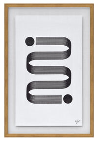 Framed Serpentine Print I - 24” x 36” 