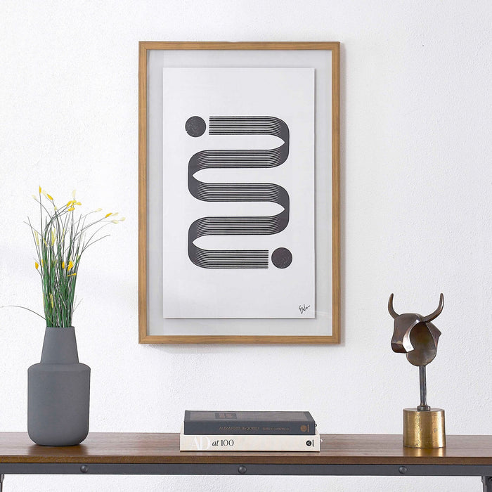 Framed Serpentine Print - 24” x 36”
