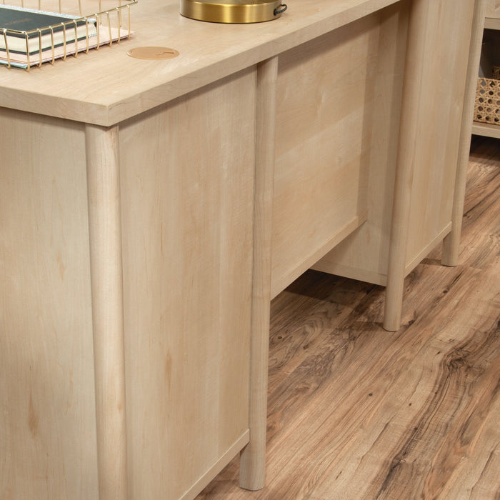 Whitaker Point 59.06\" Commercial Grade Computer Office Desk with 3-Drawers & Cabinet - Natural Maple