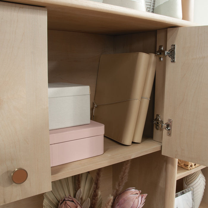 Whitaker Point 66.73\" Commercial Grade Hutch with Cabinet & Shelves - Natural Maple