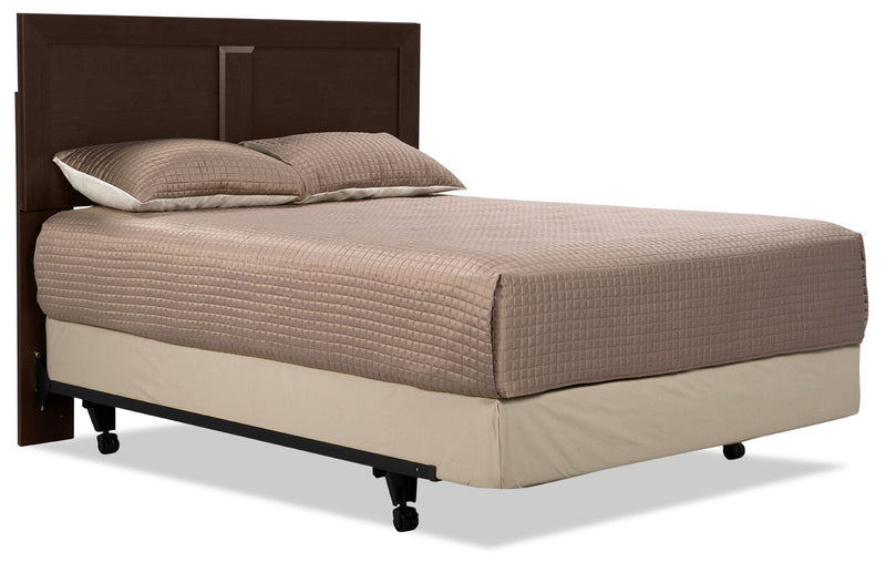 Yorkdale Panel Headboard, Made in Canada, Brown - Queen Size 
