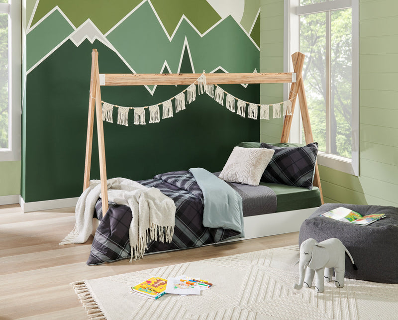William 3-Piece Twin Comforter Set - Grey 