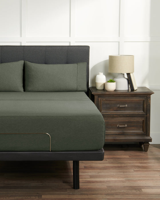 BEDGEAR Hyper-Wool™ Performance 5-Piece King Split Sheet Set - Forest Green 