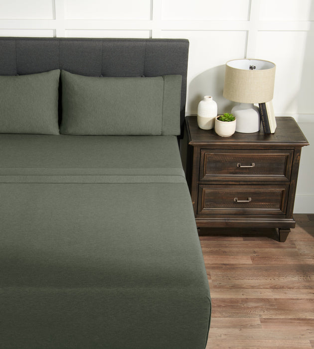 BEDGEAR Hyper-Wool™ Performance 5-Piece King Split Sheet Set - Forest Green 