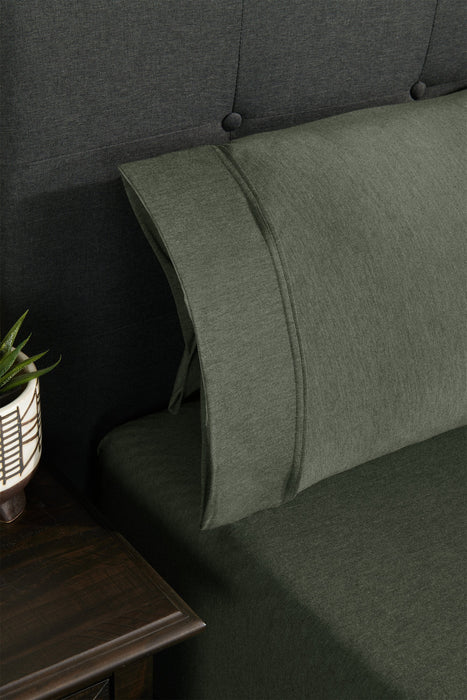 BEDGEAR Hyper-Wool™ Performance 5-Piece King Split Sheet Set - Forest Green 