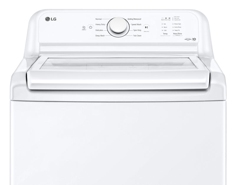 LG 4.8 Cu. Ft. Top-Load Washer with 4-Way Agitator and 7.3 Cu. Ft. Electric Dryer