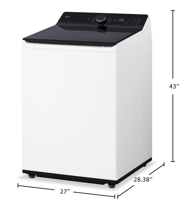 LG 6.3 Cu. Ft. Mega-Capacity Top-Load Washer with EasyUnload™ and AI Sensing - WT8400CW 