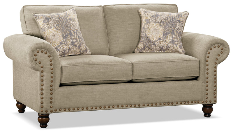 Wynn Chenille Loveseat - Beige