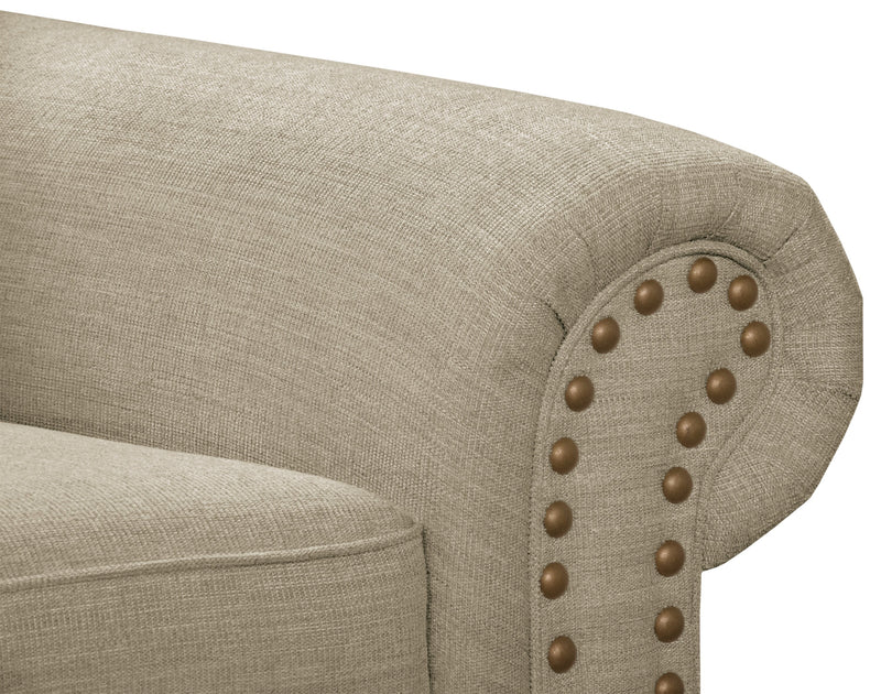 Wynn Chenille Loveseat - Beige