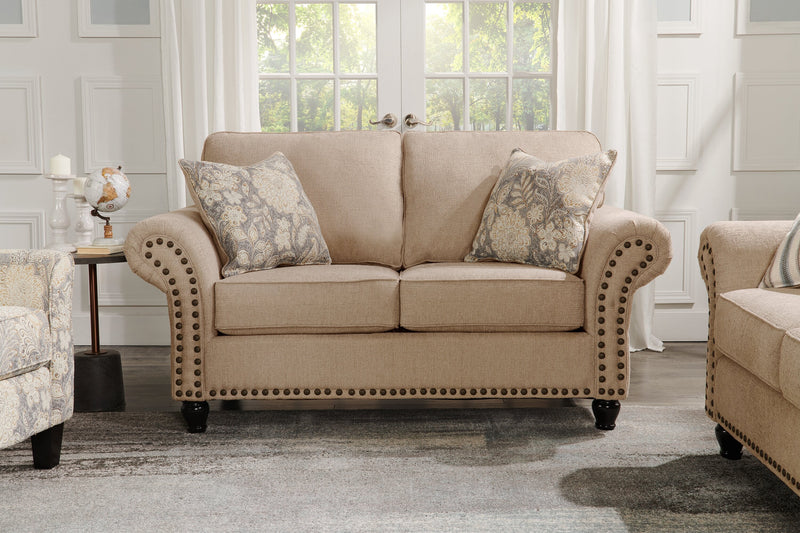 Wynn Chenille Loveseat - Beige