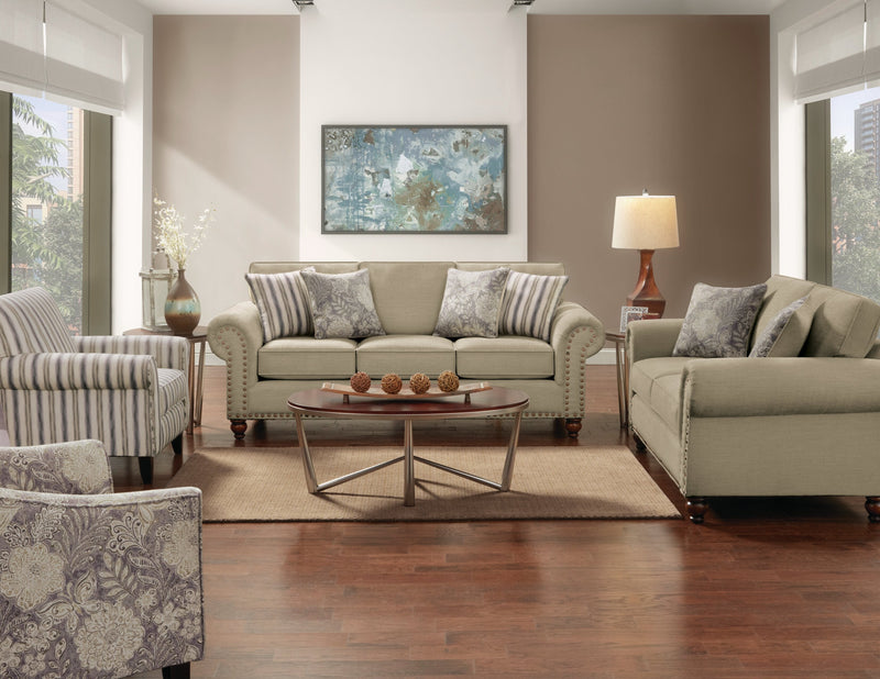 Wynn Chenille Sofa - Beige