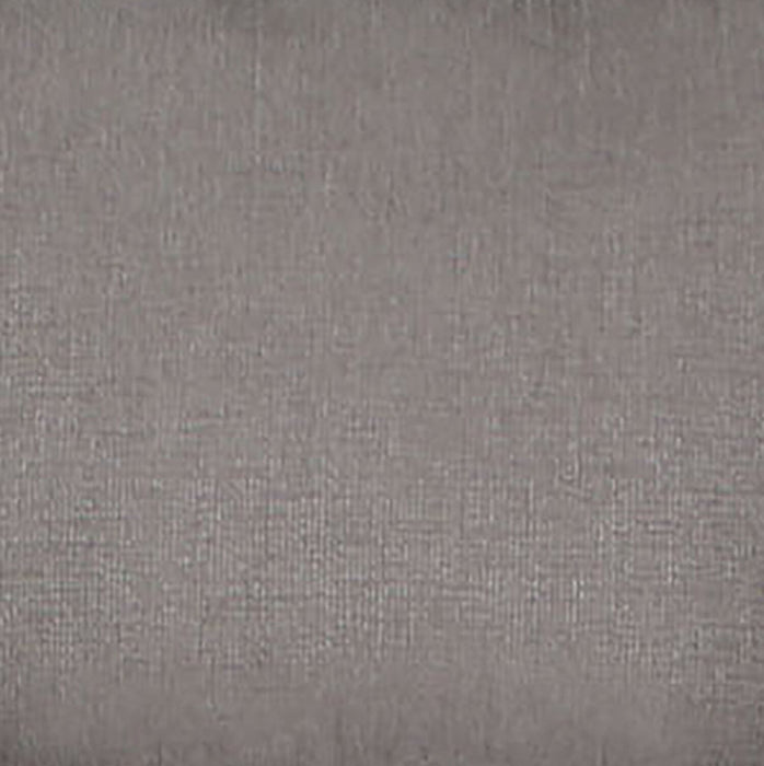 Made in Canada Wynn 24\" Chenille Fabric Ottoman with Nailhead Trim and Wood Bun Legs - Grey