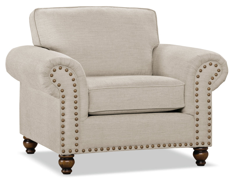 Wynn Chenille Chair - Linen