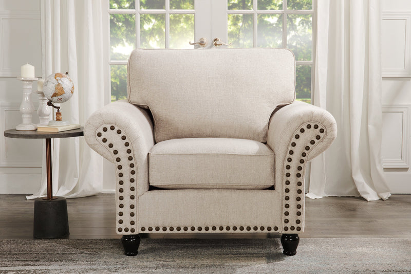 Wynn Chenille Chair - Linen