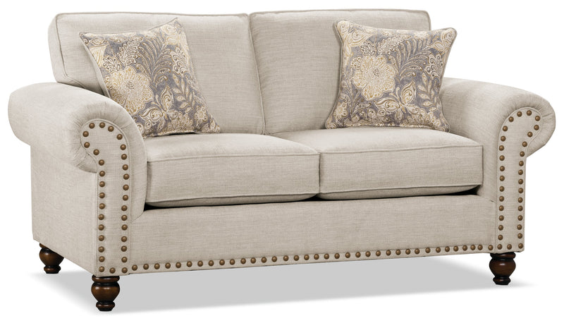 Wynn Chenille Loveseat - Linen