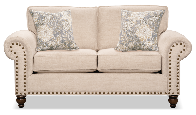 Wynn Chenille Loveseat - Linen