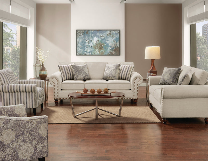 Wynn Chenille Loveseat - Linen