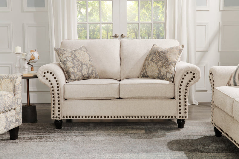 Wynn Chenille Loveseat - Linen