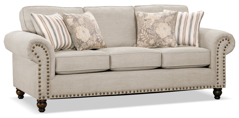 Wynn Chenille Sofa - Linen
