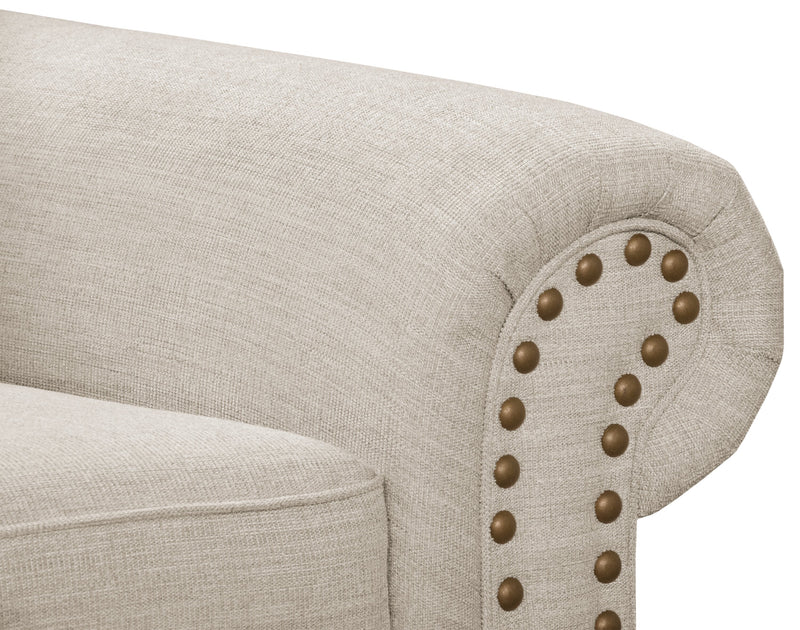 Wynn Chenille Sofa - Linen