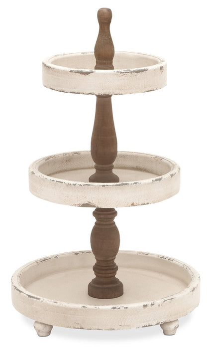 Wood Three Tier Tray – 15\" x 25\"