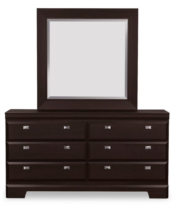 Yorkdale Brown 6-Piece Full Storage Bedroom Package 