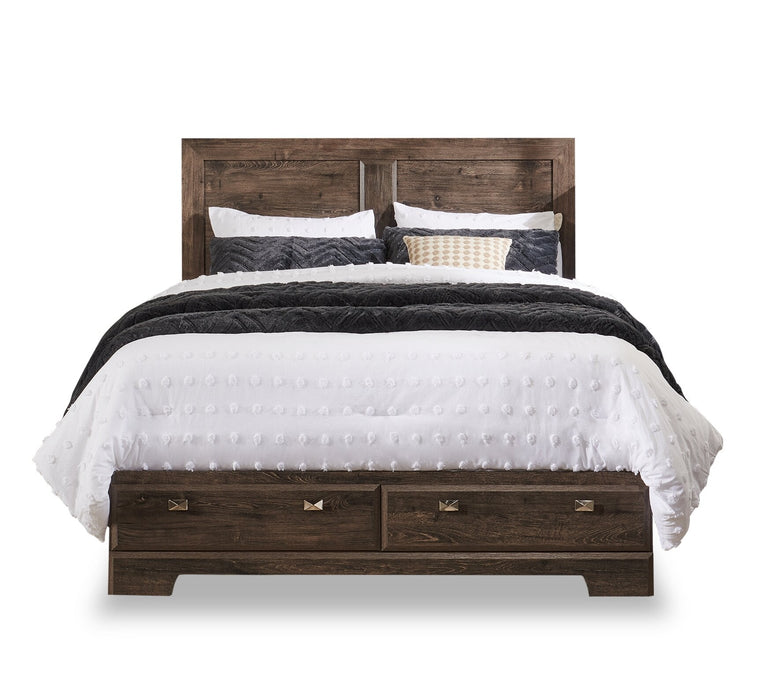 Yorkdale Queen 6 Drawer Storage Bed - Grey