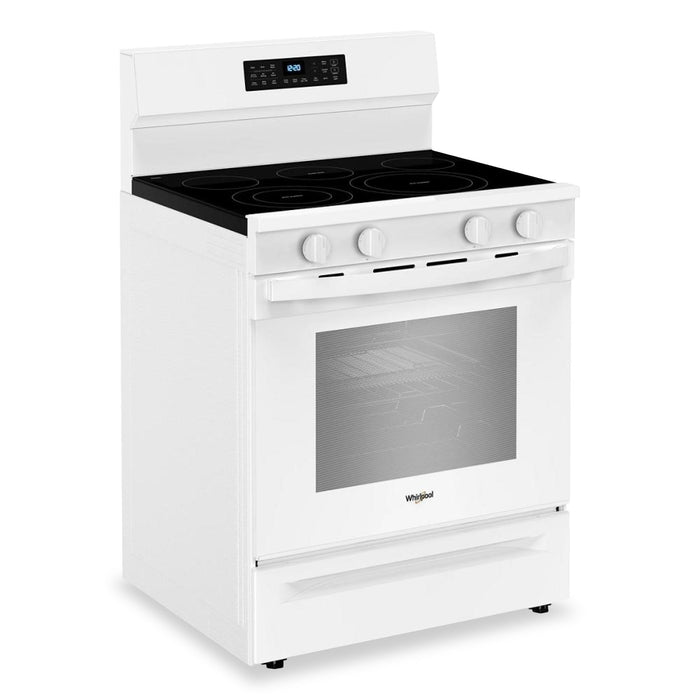 Whirlpool 30\" 5.3 Cu. Ft. Electric Range with No Preheat Air Fry - White - YWFES7030SW