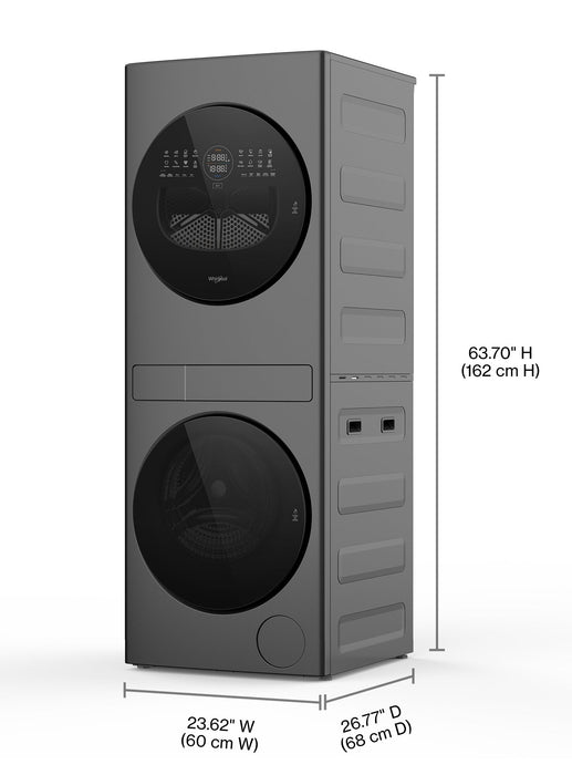 Whirlpool 3.2 Cu. Ft. Washer and Electric 4.3 Cu. Ft. Dryer - Black - YWFH5424SJ