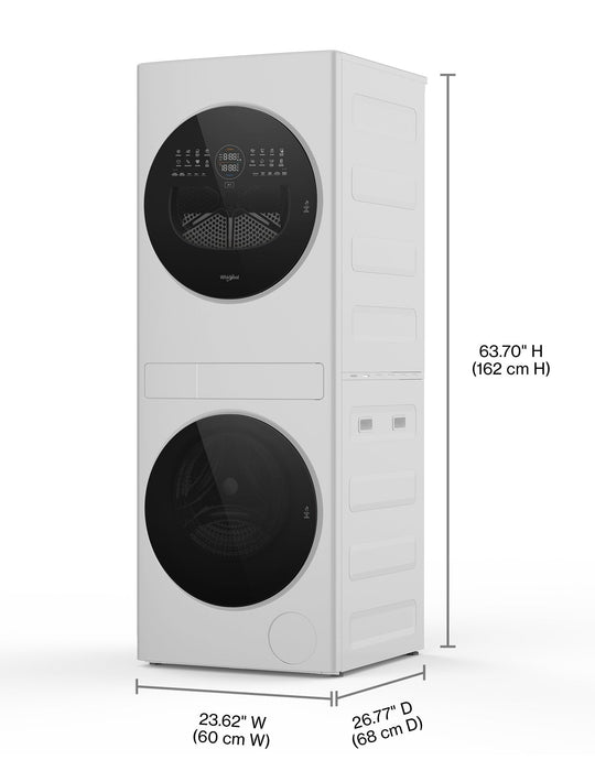 Whirlpool 3.2 Cu. Ft. Washer and Electric 4.3 Cu. Ft. Dryer - White - YWFH5424SW