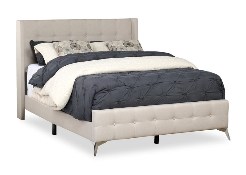 Zara Queen Bed - Beige