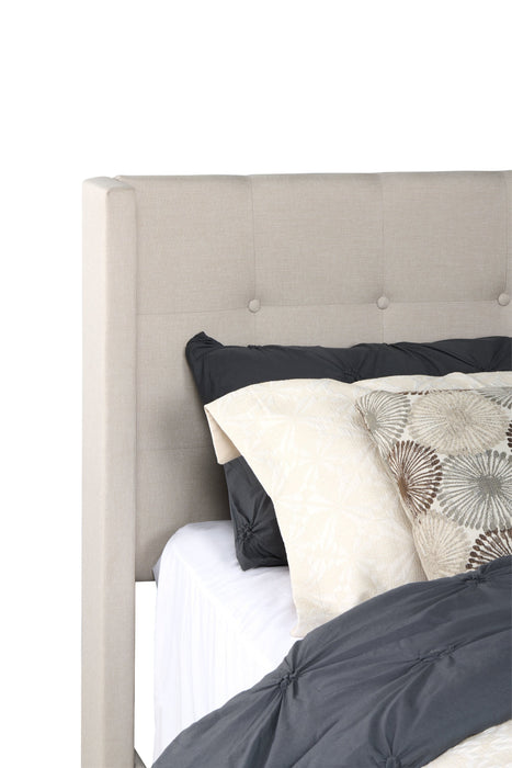 Zara Queen Bed - Beige