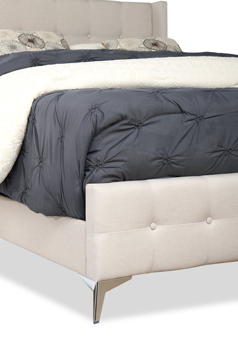 Zara Queen Bed - Beige