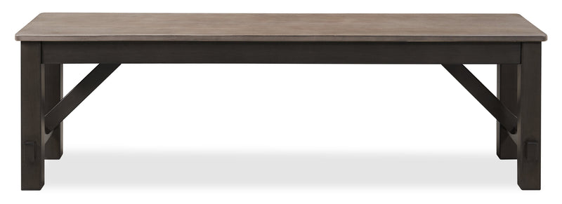 Zao Dining Bench, Melamine, 60\"W - Brown 