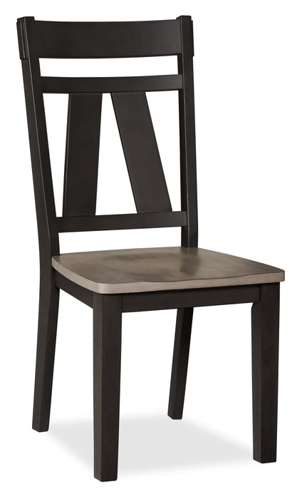 Zao 7pc Dining Set with Table & 6 Chairs, 66-94\"W Extension, Melamine - Brown 